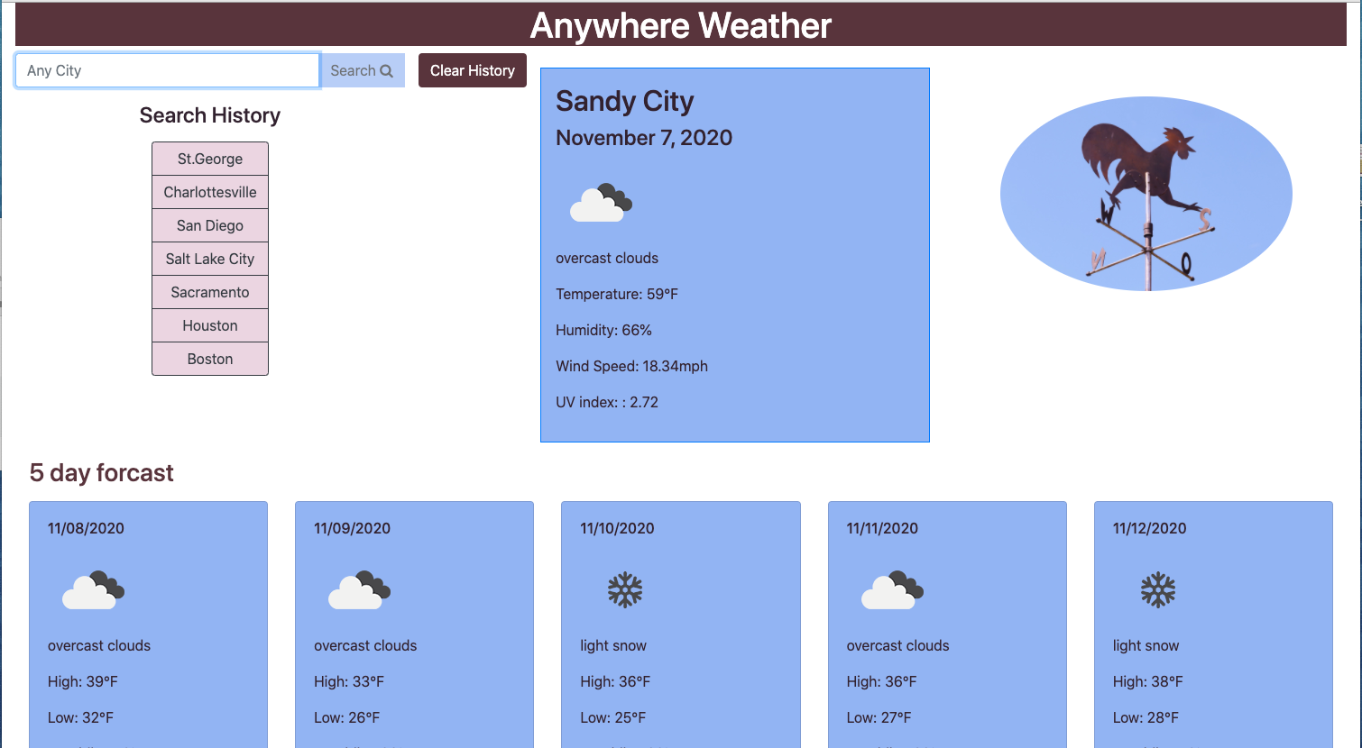 Weather App Screenshot